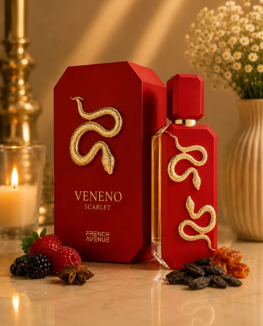 عطر و ادکلن Veneno Scarlet وننو اسکارلت از شرکت فرنچ اونیو الهام گرفته از هامبرت لوکاس 777 ونوم اینکارنت ضمانت Original حجم 100ml