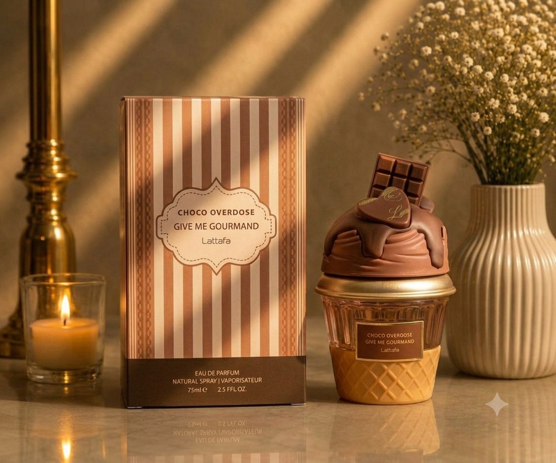 عطر و ادکلن چوکو اوردوز(بستنی)از شرکت لطافه ضمانت Original حجم75ml