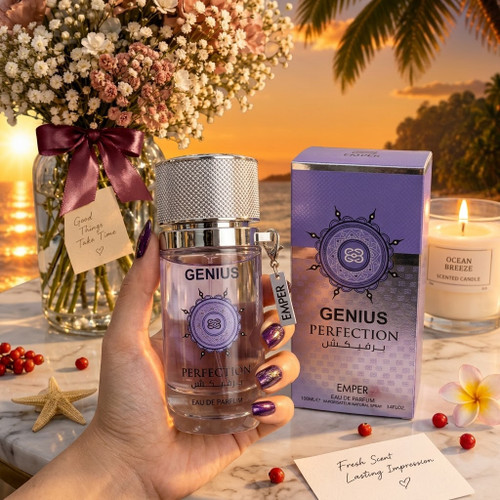 عطر و ادکلن جنیوس پرفیکشن از شرکت امپر الهام گرفته از امواج رفلکشن ضمانت Original حجم 100ml