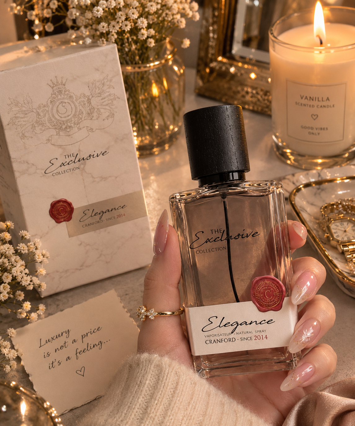عطر و ادکلن الگانس از برند کرانفورد الهام گرفته از مارک انتونی بارووا گنمید(گانیمید) ضمانت Originalحجم 125ml