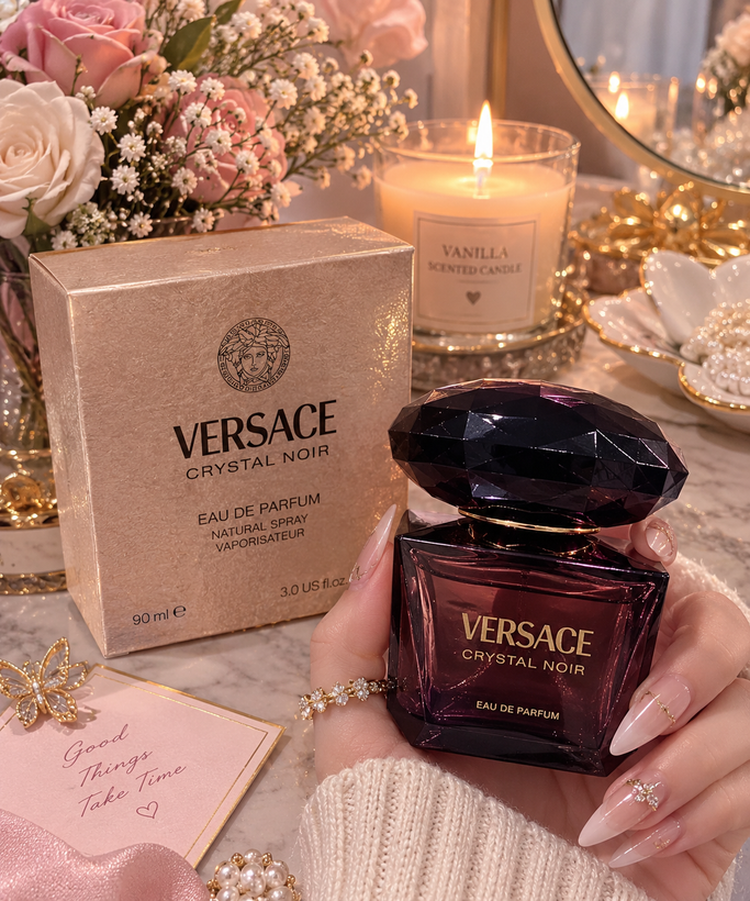 ادکلن تستر اورجینال ورساچه نویر ادو پرفوم (Versace Crystal Noir EDP) با حجم ۹۰ میل ضمانت اورجینال